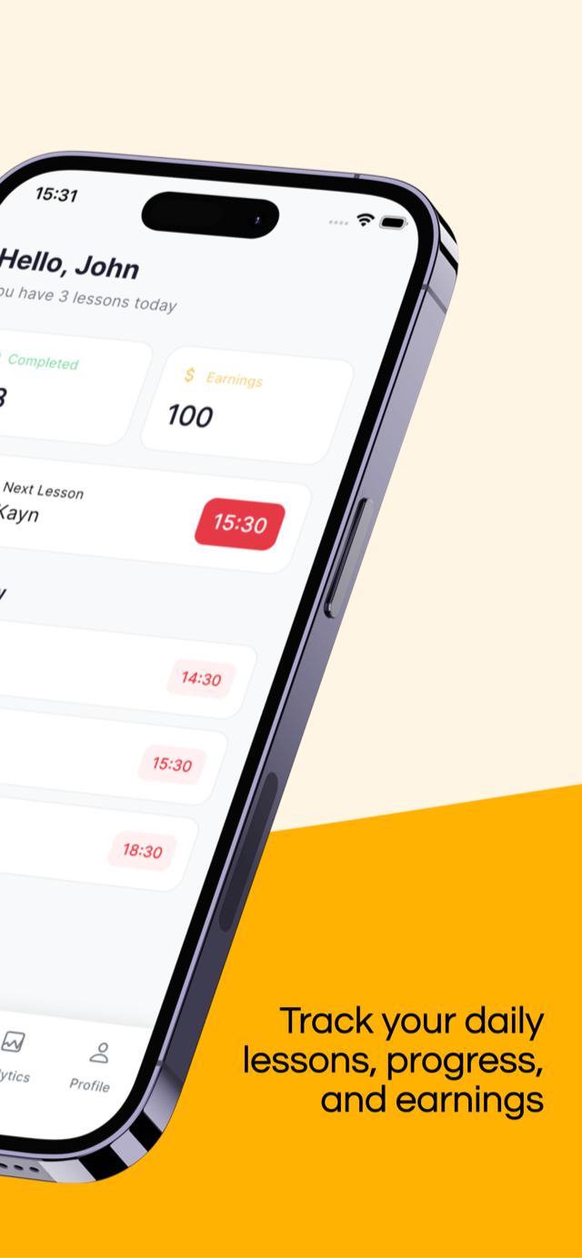 Albas — daily lessons dashboard