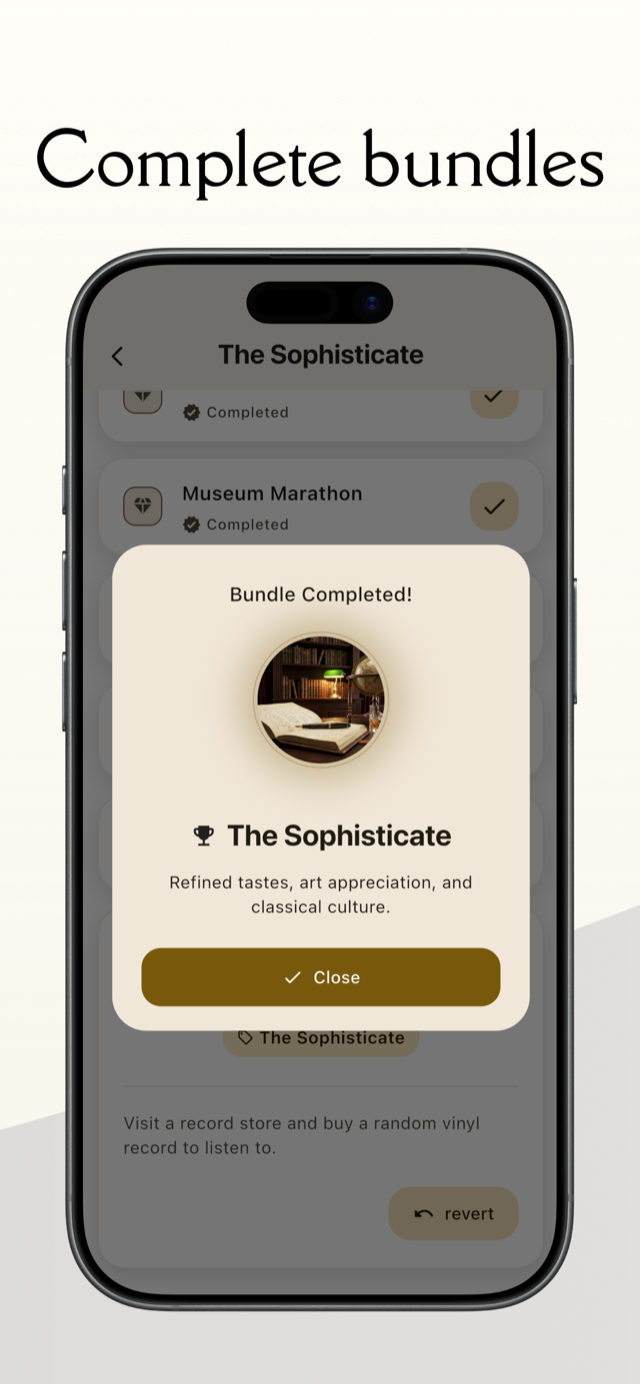 Single Bundle — completing bundles